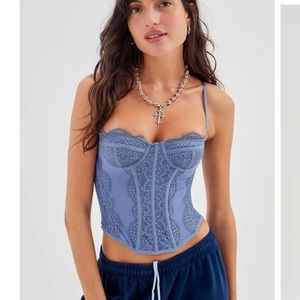 URBAN OUTFITTERS- Blue Corset (Rare)
